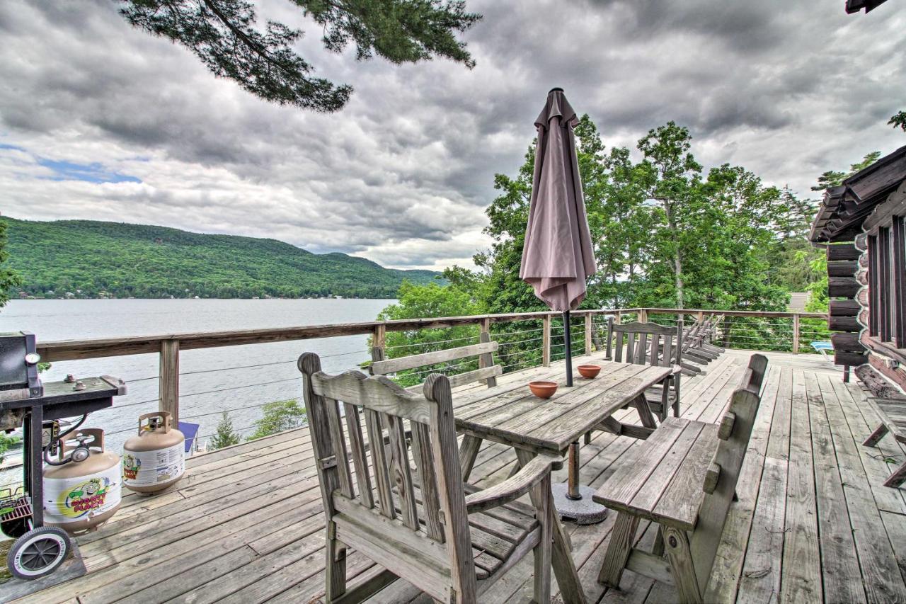 Waterfront Lake George Cabin Walk To Water Exterior photo
